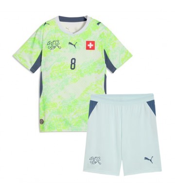 Schweiz Remo Freuler #8 Udebanetrøje Børn VM 2026 Kortærmet (+ Korte bukser)